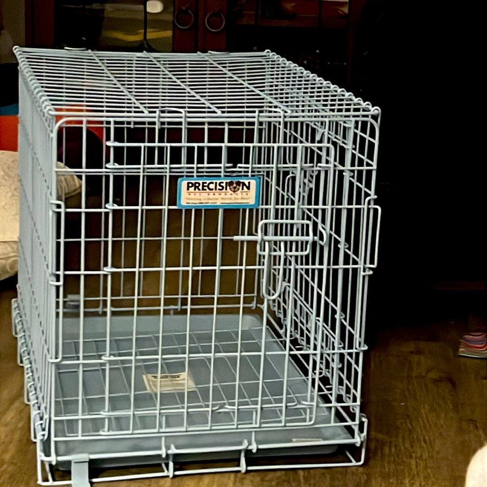 Baby Blue Foldable New Dog Crate